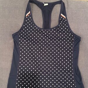 New Balance Black and White Polka Dot Sports Tank